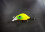 Mikro Wobbler für Barsch und Forelle in Neon Gelb