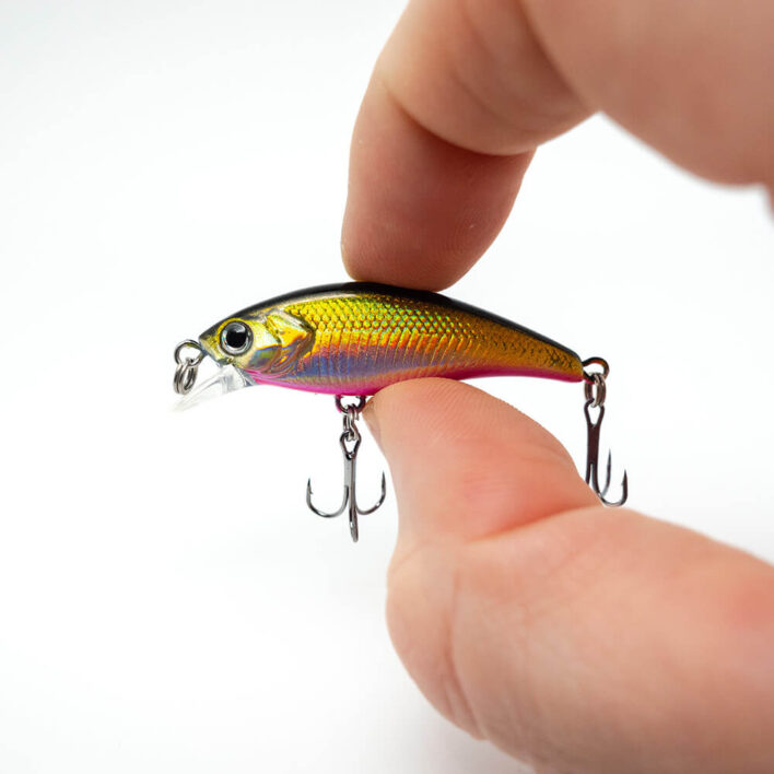 Forellenwobbler Forellenköder Detailbild