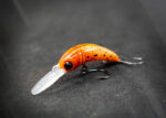 Forellenwobbler "Mini Banane" Farbe Saftige Orange