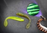Gummifisch für Barsch & Zander in Chertreuse/Glitter UV