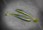 Gummifisch für Hecht, Barsch und Zander in der Farbe Grün/Glitter