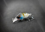 Mikro Wobbler zum Forellenangeln in Blau/Silber/Orange