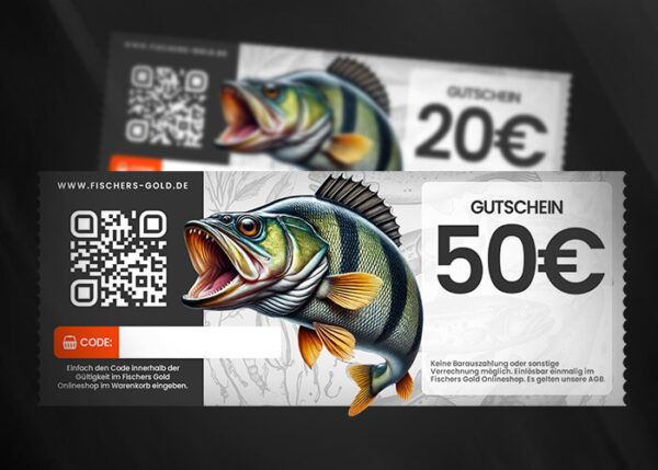 Angel gutscheine kaufen mit verschiedenen Beträgen von 20 bis 50 Euro.