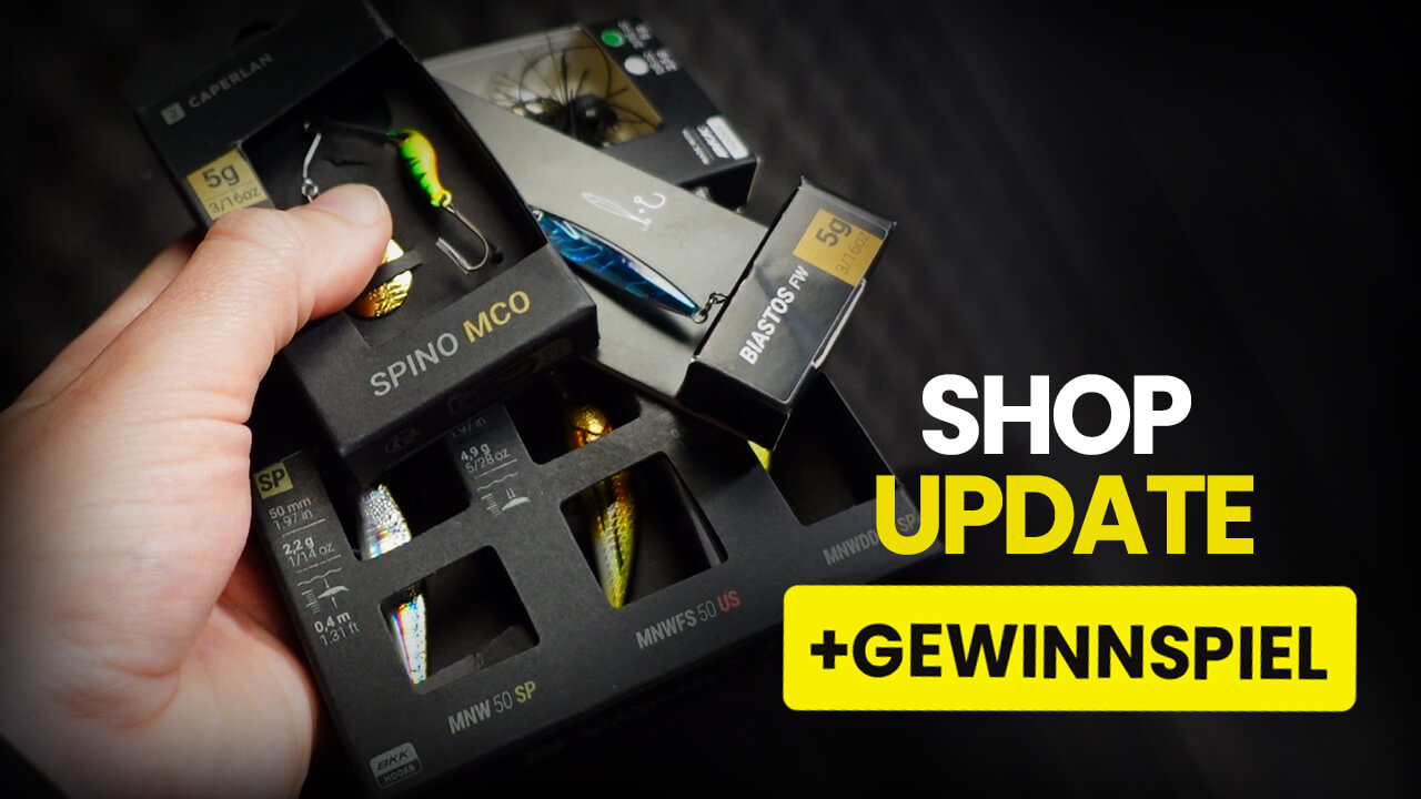 Shop Update 2/2025 mit Gewinnspiel für Angler.