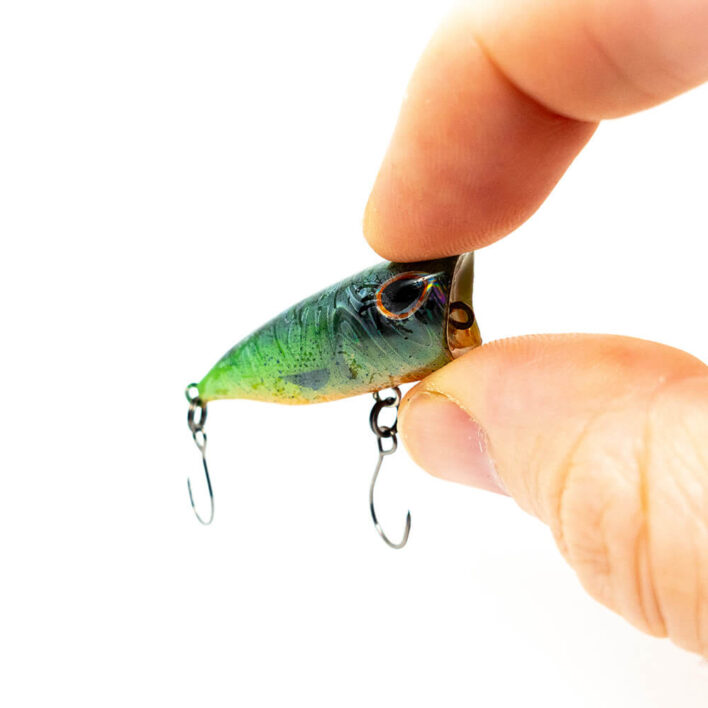 Handgestalteter Topwater popper Frosch Angelköder