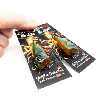 Handgestalteter Topwater Popper Frosch Angelköder Verpackung
