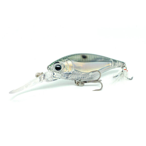 Barschwobbler in der Farbe Silber/Eis