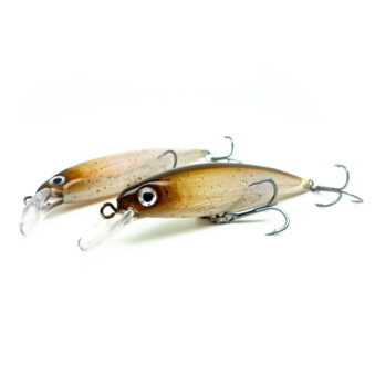 Handgestalteter Twitchbait Wobbler in der Farbe Weißfisch Natur.