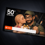 Gutschein für Angler zum Valentinstag im Wert von 50 Euro zum ausdrucken oder versenden.