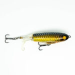 Topwater Köder Oberflächenköder Plopper in der Farbe Gold/Gelb Gesamtansicht