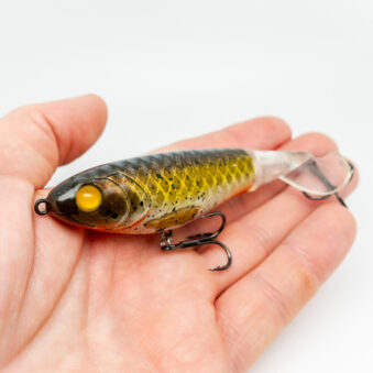 Topwater Köder Detailbild Gold/Gelb