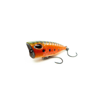 Mini Popper Angelköder in der Farbe Orange/Grün/Holo