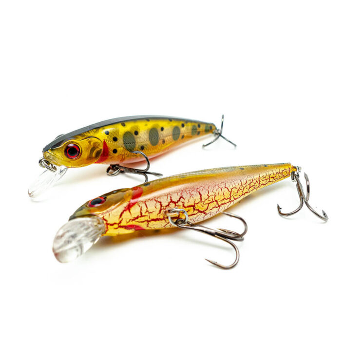 Hecht und Barsch Wobbler in der Farbe Yamame Gold/Gelb